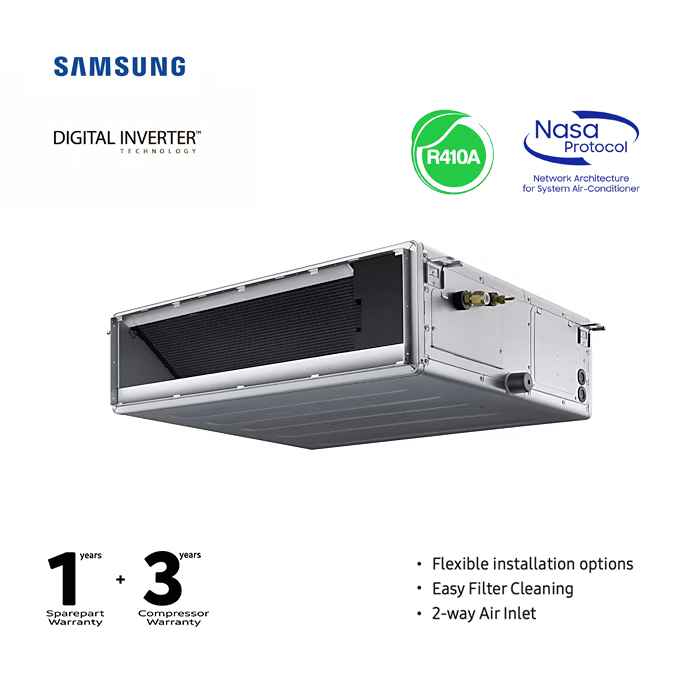 Samsung CAC Ceiling Duct Inverter R410A 5 PK ( 3 PHASE ) - AC120TNMDKC/EA3